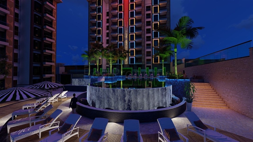 2+1 apartment in a complex under construction in Okurjalar district