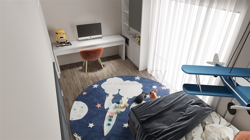 2+1 apartment in a complex under construction in Okurjalar district