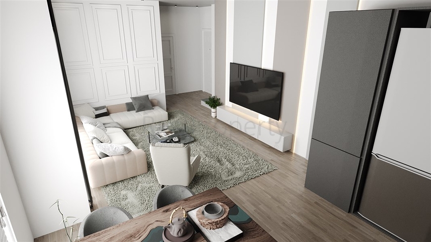 2+1 apartment in a complex under construction in Okurjalar district