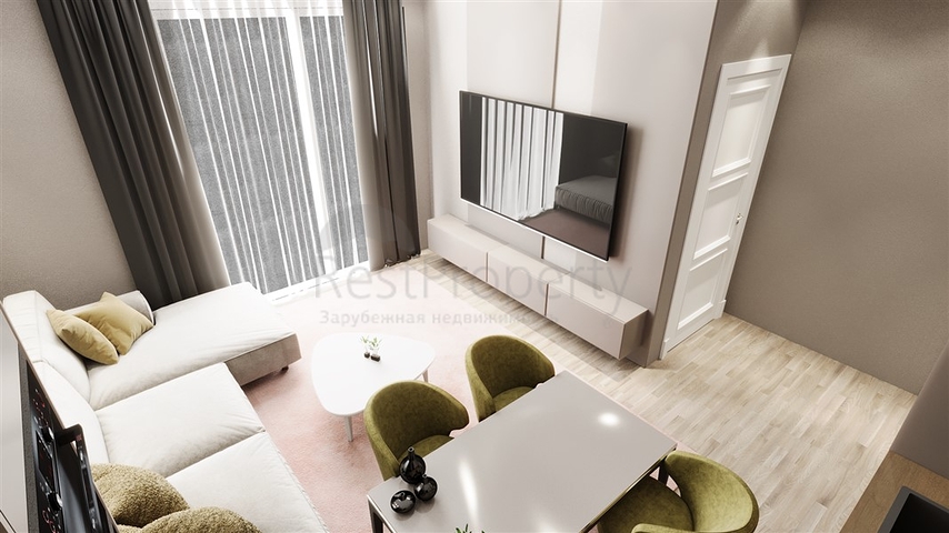 2+1 apartment in a complex under construction in Okurjalar district