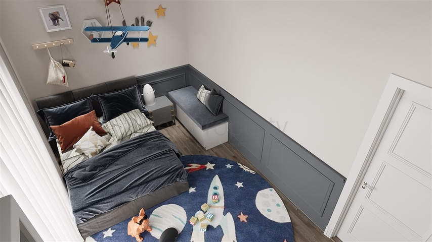 2+1 apartment in a complex under construction in Okurjalar district