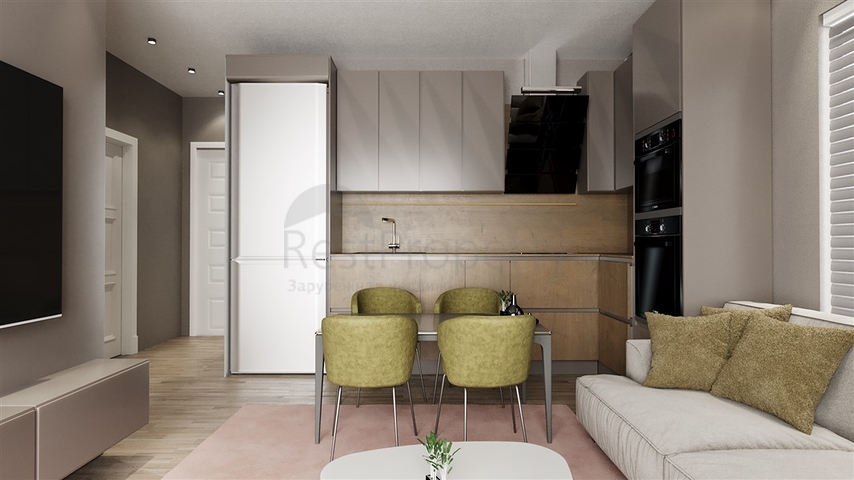 2+1 apartment in a complex under construction in Okurjalar district