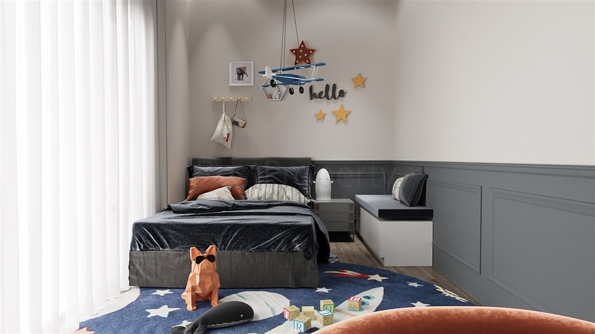 2+1 apartment in a complex under construction in Okurjalar district