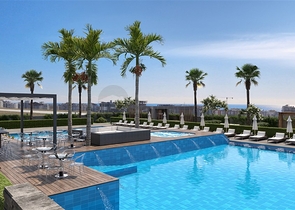 1+1 apartment in a newly built modern complex in Mahmutlar