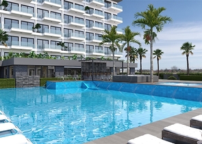 1+1 apartment in a newly built modern complex in Mahmutlar