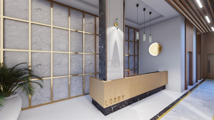 Spacious 1+1 apartment in a building under construction in Mahmutlar district