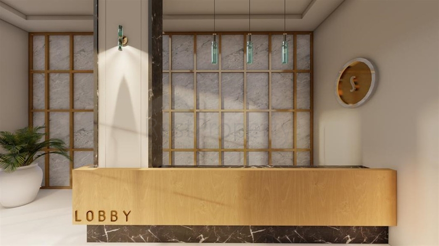 Spacious 1+1 apartment in a building under construction in Mahmutlar district