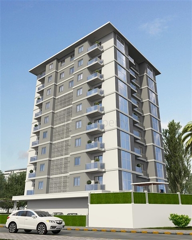 Spacious 1+1 apartment in a building under construction in Mahmutlar district