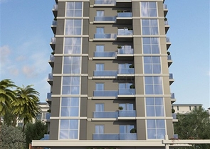 Spacious 1+1 apartment in a building under construction in Mahmutlar district