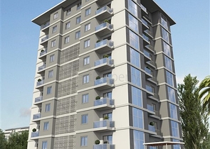 Spacious 1+1 apartment in a building under construction in Mahmutlar district