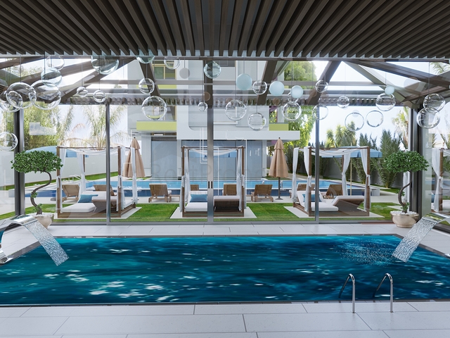 1+1 apartment in a premium class complex in Mahmutlar district