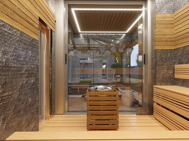 1+1 apartment in a premium class complex in Mahmutlar district