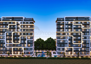 1+1 apartment in a premium class complex in Mahmutlar district