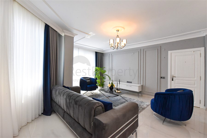 3+1 penthouse just 300 meters from the Mediterranean sea in Oba area