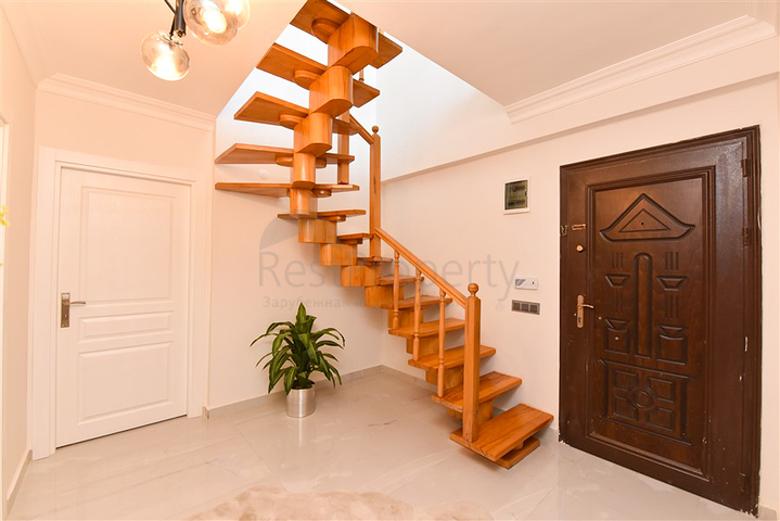 3+1 penthouse just 300 meters from the Mediterranean sea in Oba area