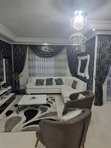 Furnished 2+1 apartment in the heart of Alanya