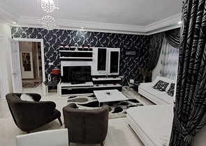 Furnished 2+1 apartment in the heart of Alanya