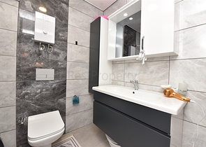 Furnished 1+1 apartment with sea and mountain views in Mahmutlar area