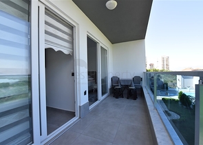 Furnished 1+1 apartment with sea and mountain views in Mahmutlar area