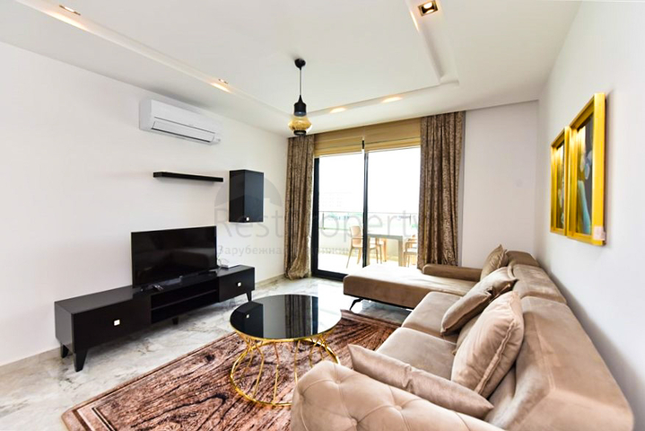 Furnished 1+1 apartment in a new complex in Kargicak district