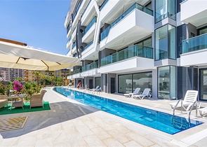 Furnished 1+1 apartment in a new complex in Kargicak district