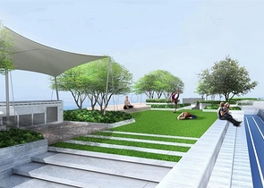 A respectable condominium on the golf courses of the Laguna resort complex