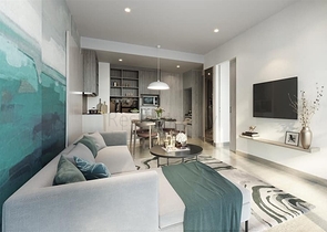 A respectable condominium on the golf courses of the Laguna resort complex