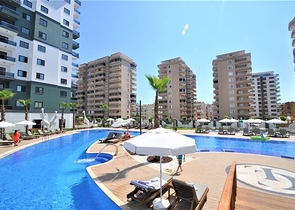 Cozy 1+1 apartment in a popular residential complex in the Mahmutlar area