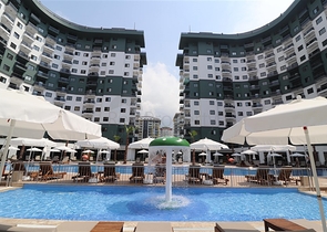 Cozy 1+1 apartment in a popular residential complex in the Mahmutlar area