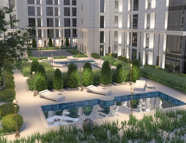 Modern complex near Naiharn beach