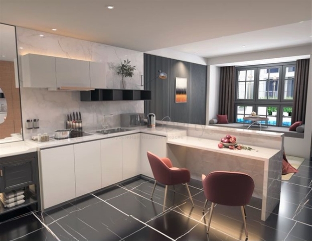 Modern complex near Naiharn beach