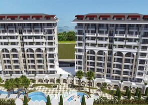 Apartment 1+1 in the Cleopatra area with a residence permit