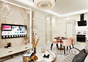 Apartment 1+1 in the Cleopatra area with a residence permit