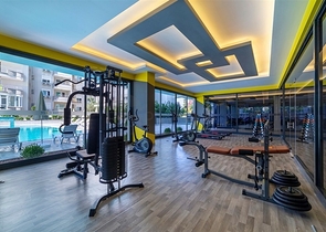 2+1 apartment with sea view in Mahmutlar