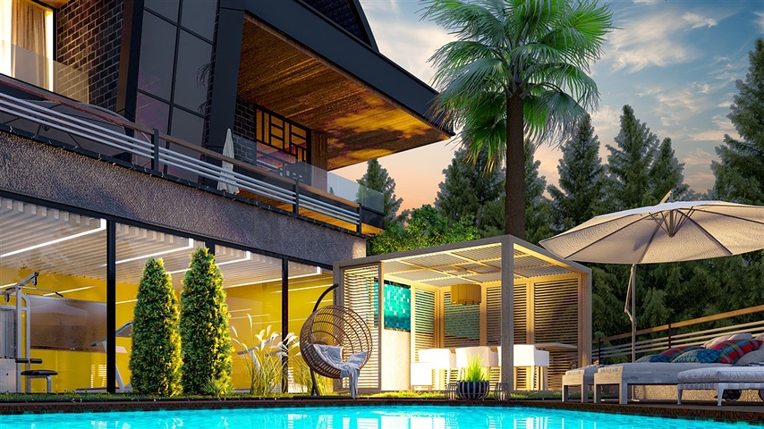 4+2 villas with stunning views in Kargicak area 