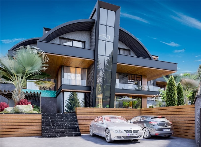 4+2 villas with stunning views in Kargicak area 