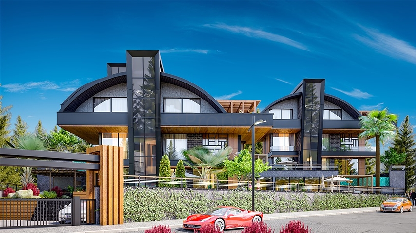 4+2 villas with stunning views in Kargicak area 