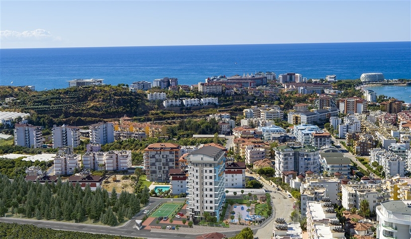 Apartment with sea view in a picturesque area of Alanya