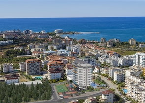 Apartment with sea view in a picturesque area of Alanya