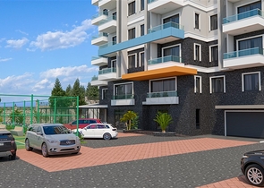 Apartment with sea view in a picturesque area of Alanya