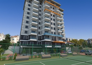 Apartment with sea view in a picturesque area of Alanya