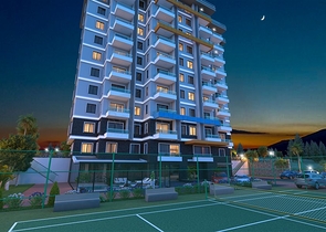 Apartment with sea view in a picturesque area of Alanya