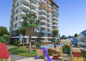 Apartment with sea view in a picturesque area of Alanya