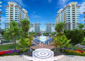 1+1 apartment in a premium class complex in Mahmutlar district