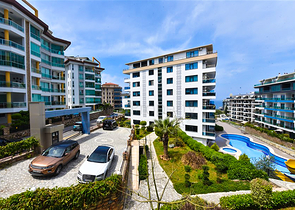 1+1 apartment in a complex with infrastructure in Kargicak district