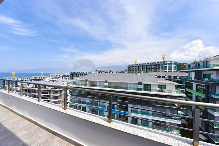 Luxury penthouse overlooking the Mediterranean Sea in Kargicak district