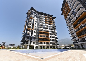 1+1 apartments in a new hotel concept complex in Mahmutlar district