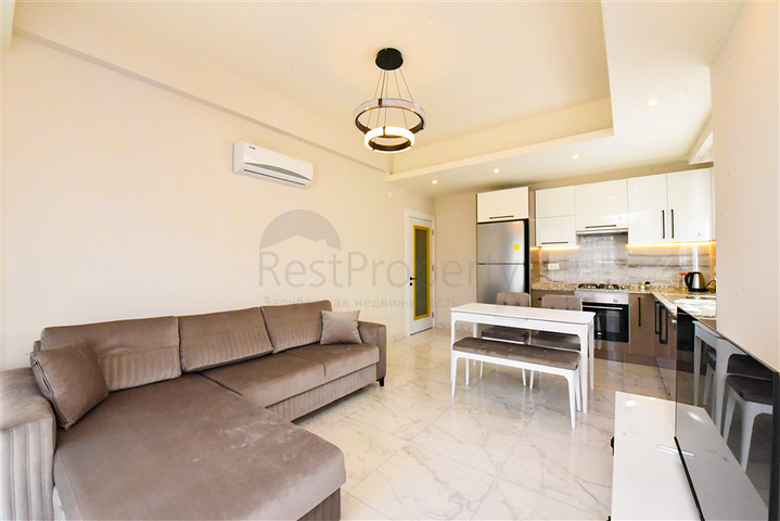 1+1 apartment for rent in Avsallar area, 1,200 m. to the sea
