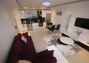 1+1 apartment in Avsallar in Orion City complex for rent