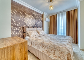 Spacious apartment in Mahmutlar area with sea and mountain views